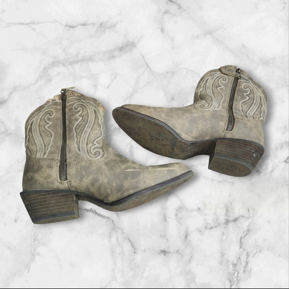 Womens durango Crush Distressed Shortie Boots- Flaws - Picture 6 of 11